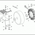 FLHTP-WND DA91 ELECTRA GLIDE STANDARD POLICE (FRG/WND) (1991) ALTERNATOR & REGULATOR