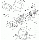 FLHTP 1DAL ELECTRA GLIDE STANDARD POLICE (WINDSHIELD) (1991) INSTRUMENTS - FLHTP