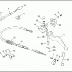 FXRP 1EDL SUPER GLIDE POLICE (WINDSHIELD) (1991) Привод управления сцеплением