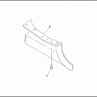 FLTCU 1DML TOUR GLIDE ULTRA CLASSIC (1992) REAR BELT GUARD