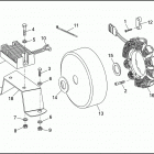 FXRP 1EDL SUPER GLIDE POLICE (WINDSHIELD) (1991) ALTERNATOR & REGULATOR