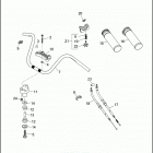 FXRP 1EDL SUPER GLIDE POLICE (WINDSHIELD) (1991) HANDLEBAR & THROTTLE CONTROL - FXRP