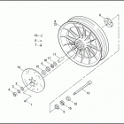 XL1200 1CAP SPORTSTER 1200 (1992) FRONT WHEEL - CAST