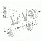 FXRS-SP EG92 LOW RIDER SPORT EDITION (1992) PISTONS, CONNECTING RODS & FLYWHEELS