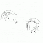 FXDB 1GBL DYNA STURGIS (1991) FRONT FENDERS