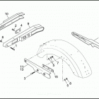 FXRS-SP EG92 LOW RIDER SPORT EDITION (1992) REAR FENDER SUPPORTS