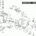 FXRS-SP EGLN FXR Sport (1992) CRANKCASE - GEAR SIDE