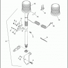 FLHTP-WND DA91 ELECTRA GLIDE STANDARD POLICE (FRG/WND) (1991) STROBE LAMPS - REAR