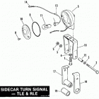 FXRS-SP EGLN FXR Sport (1992) SIDECAR TURN SIGNAL - TLE & RLE