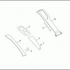 FXRS-SP EG92 LOW RIDER SPORT EDITION (1992) FUEL TANK TRIM