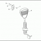 FXRP 1EDL SUPER GLIDE POLICE (WINDSHIELD) (1991) MICROPHONE & SPEAKER MOUNTING BRACKETS