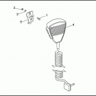 FLHTP-WND DA91 ELECTRA GLIDE STANDARD POLICE (FRG/WND) (1991) MICROPHONE & SPEAKER MOUNTING BRACKETS