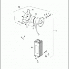 FXRP 1EDL SUPER GLIDE POLICE (WINDSHIELD) (1991) SIREN & AMPLIFIER