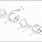 TLE SG91 STANDARD SIDECAR (1991) SIDECAR TAIL LAMP - TLE & RLE
