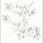 FXRP 1EDL SUPER GLIDE POLICE (WINDSHIELD) (1991) TOURING EXHAUST SYSTEM - FXRP