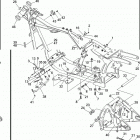 FXSTS 1BLL SPRINGER SOFTAIL (1992) FRAME, REAR FORK & JIFFY STAND