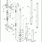 XL1200 1CAP SPORTSTER 1200 (1992) Передняя вилка