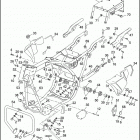 FLHTP 1DAL ELECTRA GLIDE STANDARD POLICE (WINDSHIELD) (1991) FRAME, REAR FORK & JIFFY STAND - FLHTP