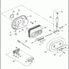 XL1200 1CAP SPORTSTER 1200 (1992) AIR CLEANER & ENRICHENER