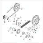 FXDB 1GBL DYNA STURGIS (1991) BELTS, CHAINS & SPROCKETS