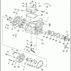 FXRP 1EDL SUPER GLIDE POLICE (WINDSHIELD) (1991) TRANSMISSION HOUSING