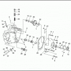FXRP 1EDL SUPER GLIDE POLICE (WINDSHIELD) (1991) CRANKCASE - GEAR SIDE