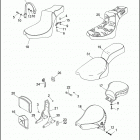 FXSTS 1BLL SPRINGER SOFTAIL (1992) SEATS & SISSY BAR