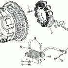 XLH 1100 CANG Sportster 1100 (1986) ALTERNATOR AND REGULATOR