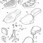 FXSTS BLLL Softail Springer (1990) SEATS & SISSY BAR - SOFTAIL MODELS