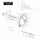 FXRP EFLH Police Low Rider (1987) FRONT WHEEL - FLHTP
