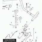 FXRP EFLH Police Low Rider (1987) HANDLEBAR AND THROTTLE CONTROL - FLHTP