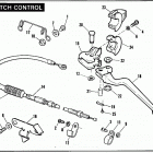 FXSTS BLLL Softail Springer (1990) Привод управления сцеплением