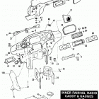 FLHS FALH Touring Electa Glide Sport (1987) INNER FAIRING, RADIO CADDY & GAUGES - FLT MODELS