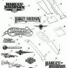 FXST BHLL Softail Standard (1990) FUEL TANK TRIM
