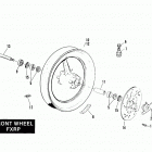 FXRP EFLH Police Low Rider (1987) FRONT WHEEL - FXRP