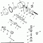 FXSTS BLLL Softail Springer (1990) FRONT TURN SIGNALS - FXR, FXRS, FXLR & SOFTAIL MOD...