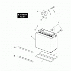 FXRP EFLH Police Low Rider (1987) BATTERY - FXRP