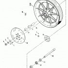 XLH 1100 CANG Sportster 1100 (1986) FRONT WHEEL - CAST