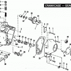 FXSTS BLLL Softail Springer (1990) CRANKCASE - GEAR SIDE