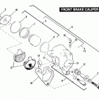 FXRP EFLH Police Low Rider (1987) Передний суппорт