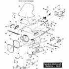 FXRP EFLH Police Low Rider (1987) WINDSHIELD AND FAIRING - FXRP