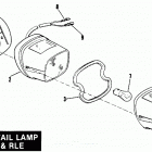 FLHS FALH Touring Electa Glide Sport (1987) SIDECAR TAIL LAMP - TLE & RLE