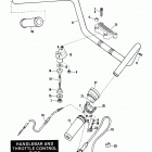 FXRP EFLH Police Low Rider (1987) HANDLEBAR AND THROTTLE CONTROL - FXRP