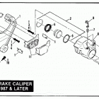 XL1200 CAPL Sportster 1200 (1990) REAR BRAKE CALIPER - LATE 1987 & LATER