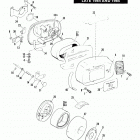 FXRP EFLH Police Low Rider (1987) AIR CLEANER AND CHOKE - LATE 1984 AND 1985