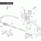 FXRP EFLH Police Low Rider (1987) Привод управления сцеплением