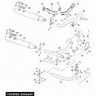 FXRP EFLH Police Low Rider (1987) TOURING EXHAUST SYSTEM - FXRP
