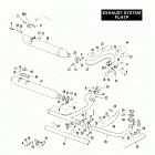 FXRP EFLH Police Low Rider (1987) EXHAUST SYSTEM - FLHTP