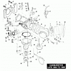 FXRP EFLH Police Low Rider (1987) CARBURETOR - LATE 1984 TO 1989
