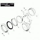 FXRP EFLH Police Low Rider (1987) HEADLAMP - FXRP FAIRING